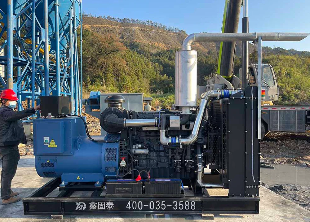 Vedligeholdelse af 400 kW dieselgeneratorsæt.
