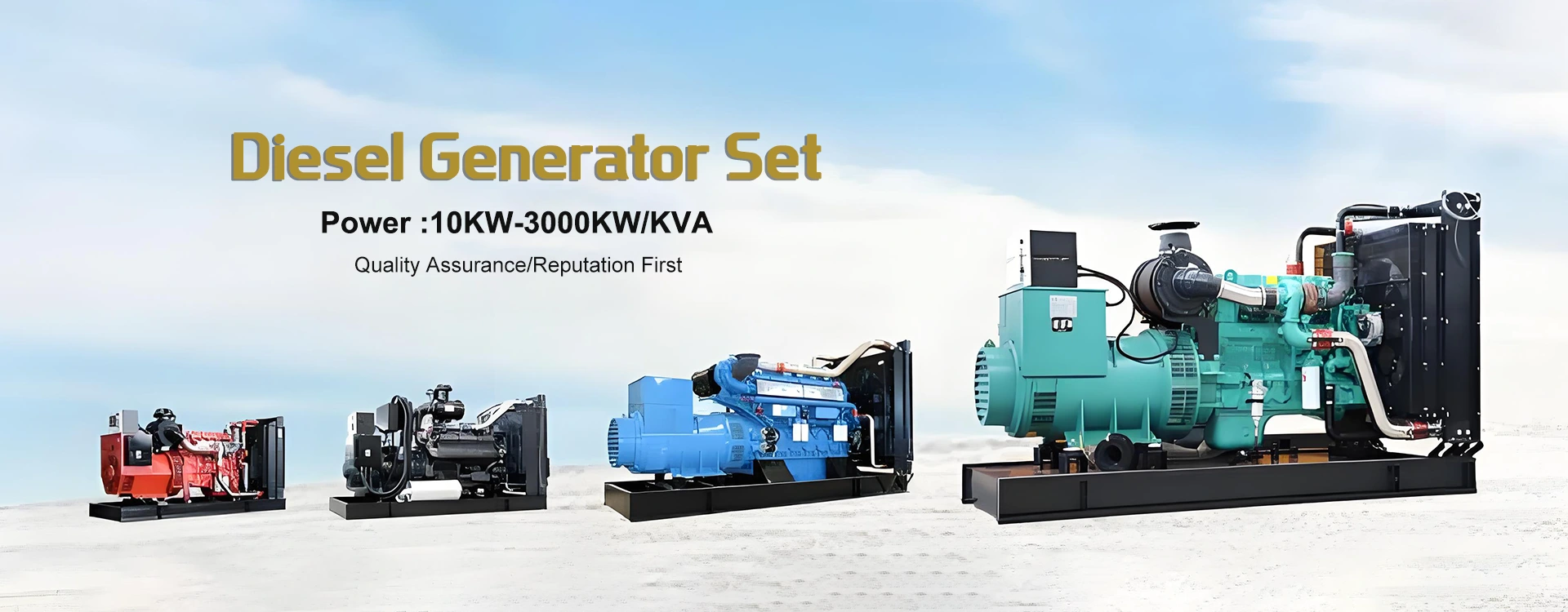 Stor dieselgenerator sæt fabrik